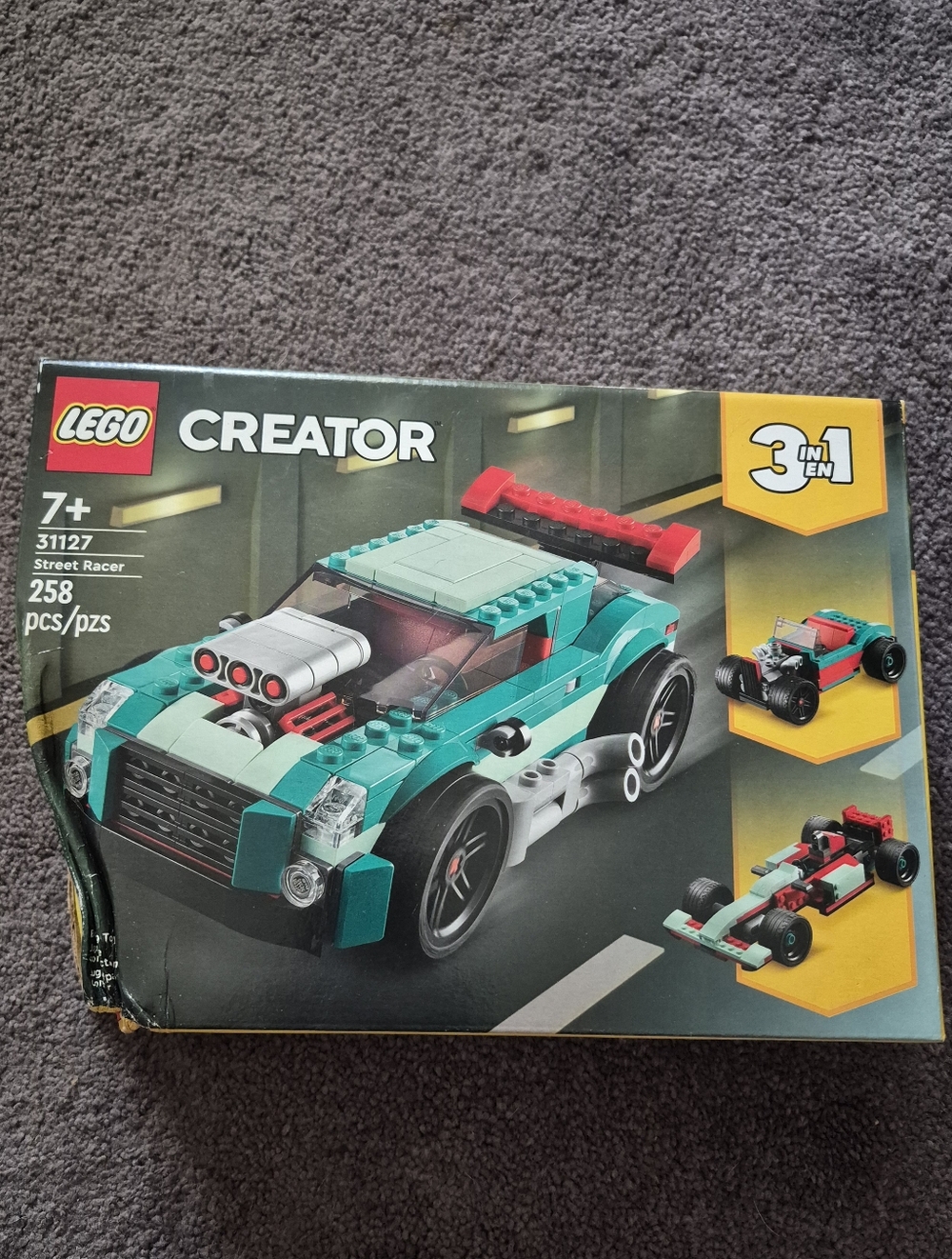LEGO Creator Teal Street Racer 3-in-1 Building Set RETIRED